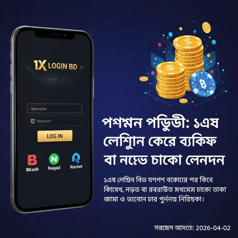 1x login bd পেমেন্ট মেথড বিকাশ এবং নগদ